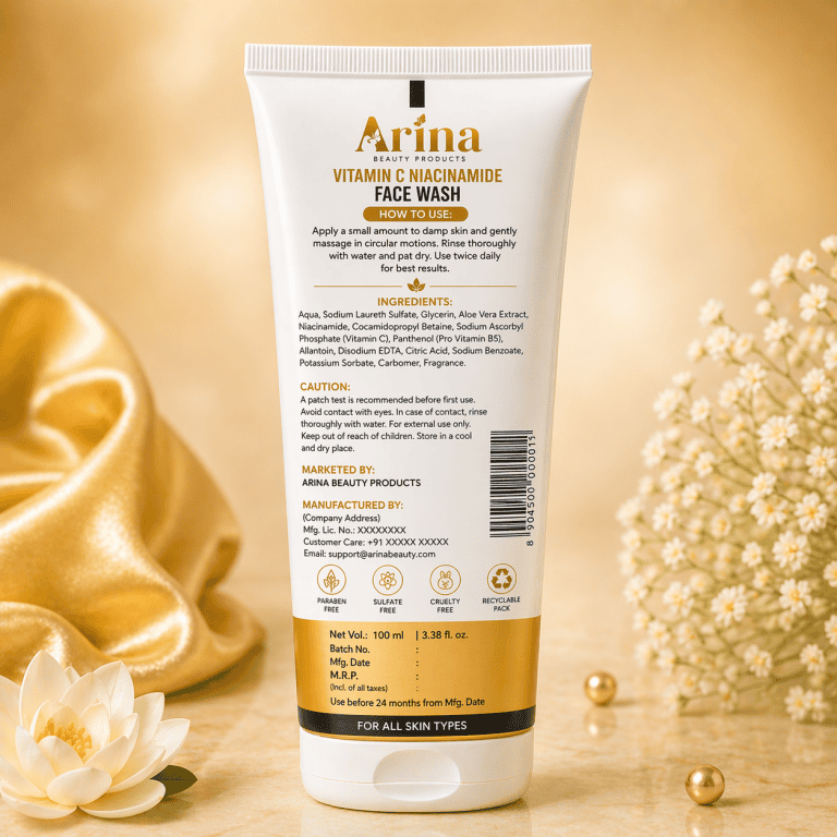 Arina Vitamin C + Niacinamide Face Wash | Brightening & Acne Care