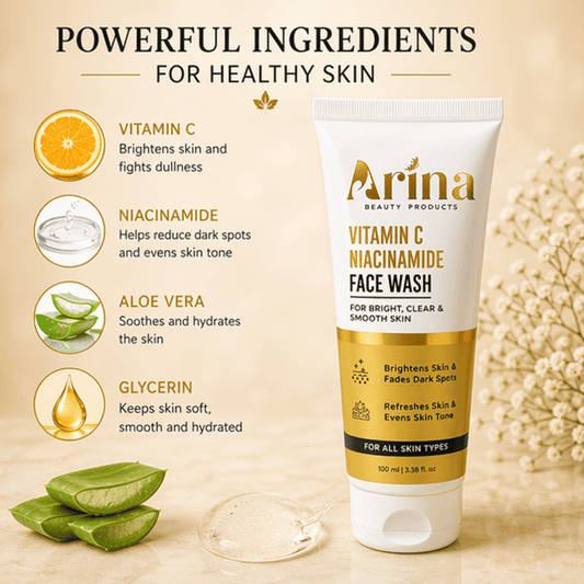 Arina Vitamin C + Niacinamide Face Wash | Brightening & Acne Care