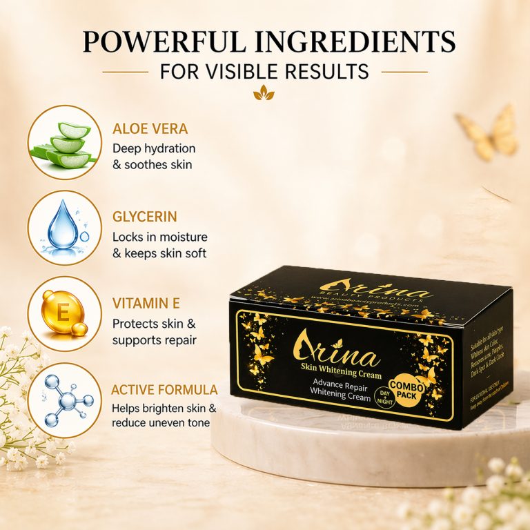 Arina Skin Whitening Day & Night Cream Pack Of 2