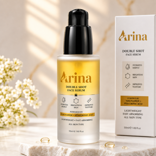 Arina Double Shot Face Serum with Niacinamide & Hyaluronic Acid – 50ml (Copy)
