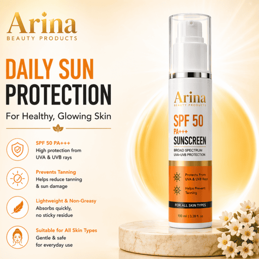 Broad Spectrum SPF 50 Sunscreen for Healthy Skin.