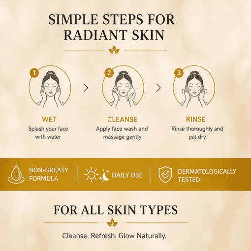 Vitamin C Niacinamide Face Wash for Bright, Clear Skin.