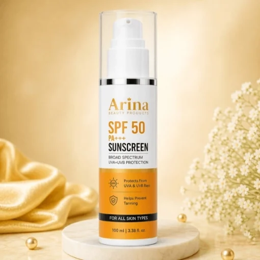 Arina Beauty Products Broad Spectrum Sunscreen Spf 50