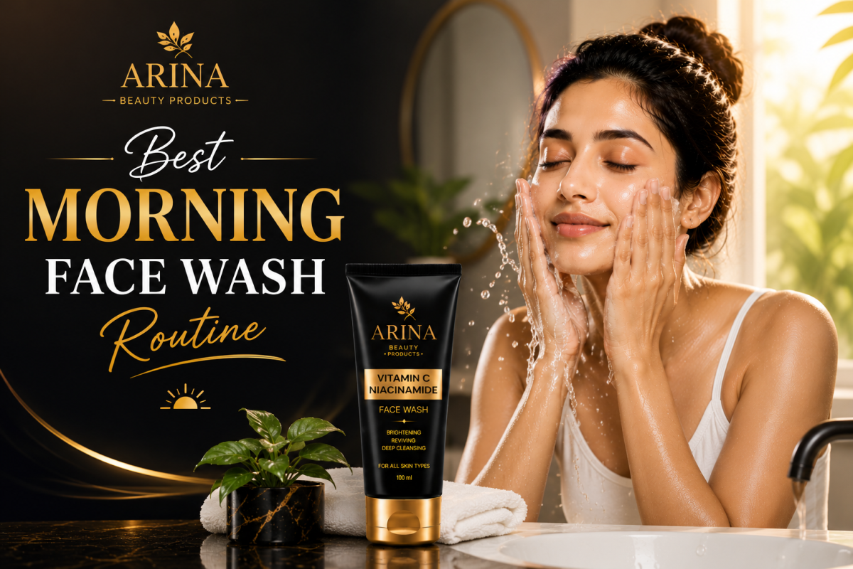 Best Morning Face Wash Routine | Arina Beauty Products