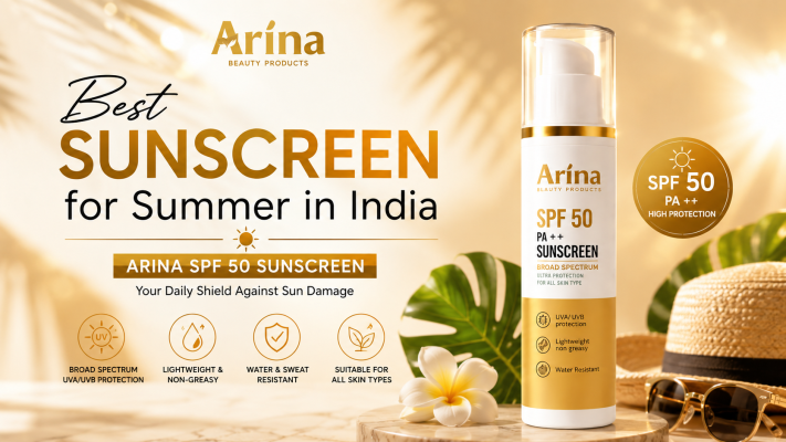 Best Sunscreen for Summer in India | Arina SPF 50 Sunscreen