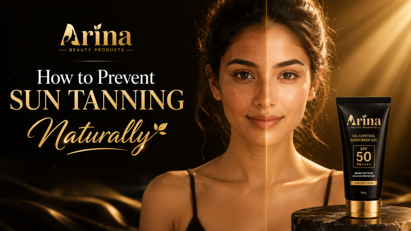 How to Prevent Sun Tanning Naturally | Arina Beauty Products