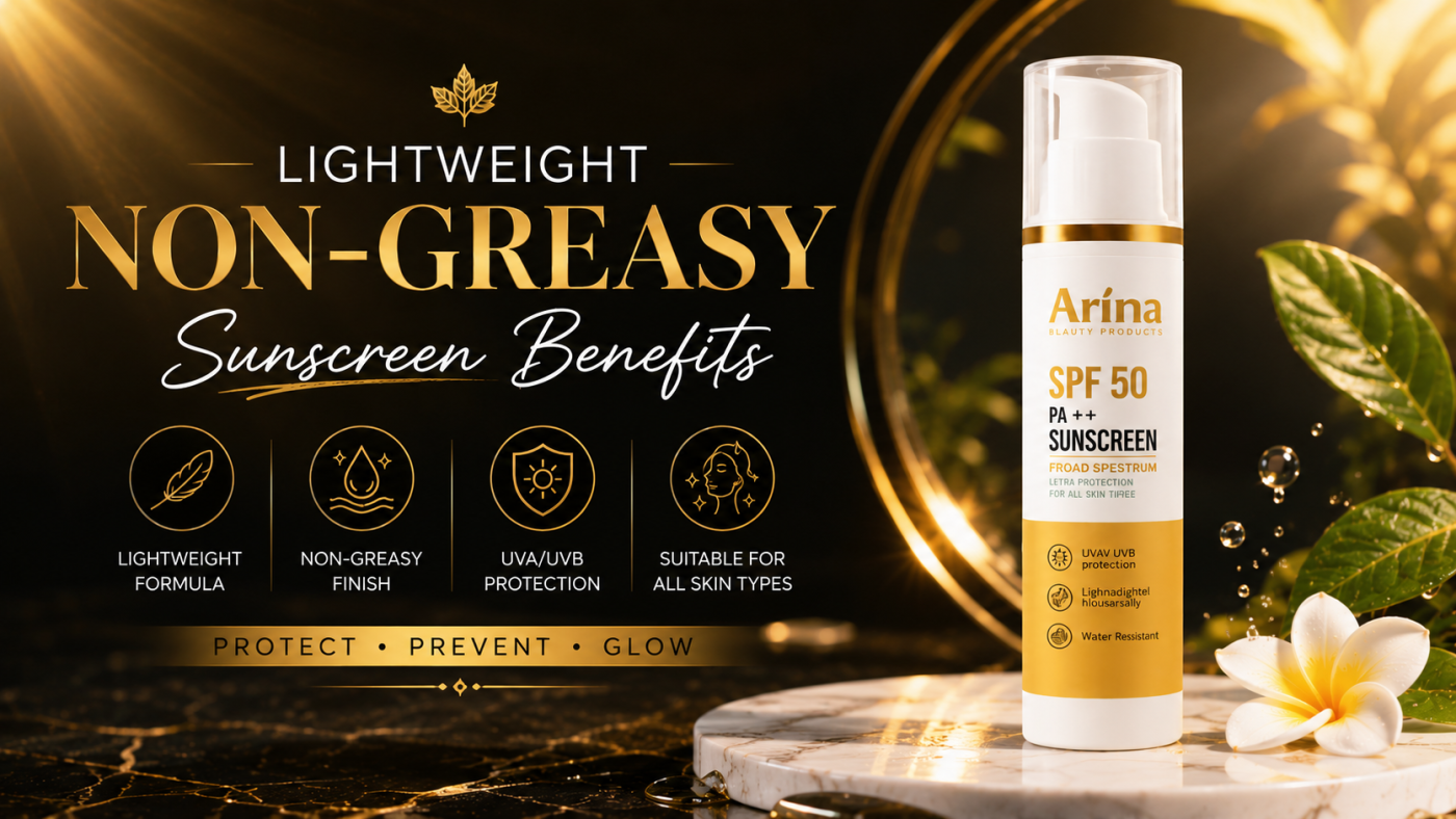 Lightweight Non-Greasy Sunscreen Benefits