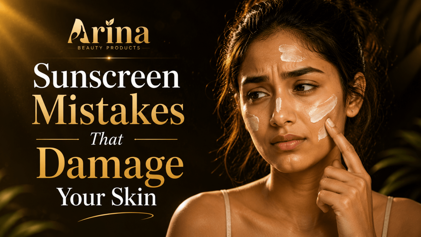 Sunscreen Mistakes That Damage Your Skin Arina Beauty Products