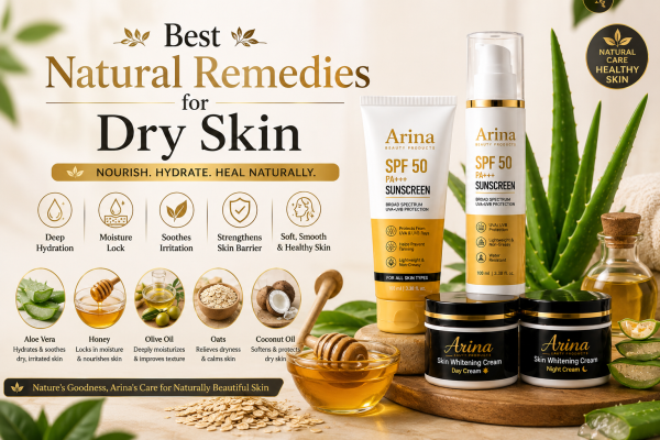 Best Natural Remedies for Dry Skin | Arina Beauty Products